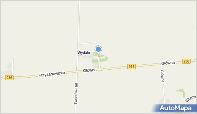 Owsiszcze, Wydale, mapa Owsiszcze