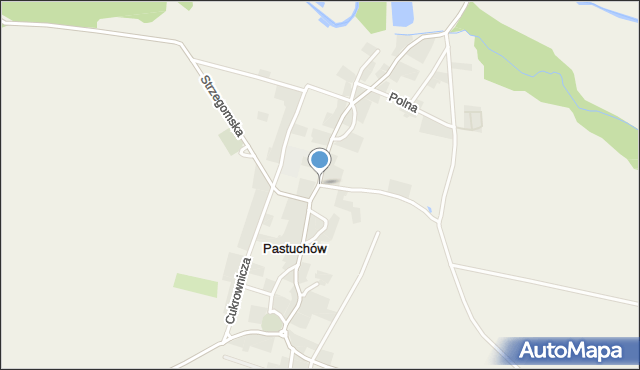 Pastuchów, Wyzwolenia, mapa Pastuchów