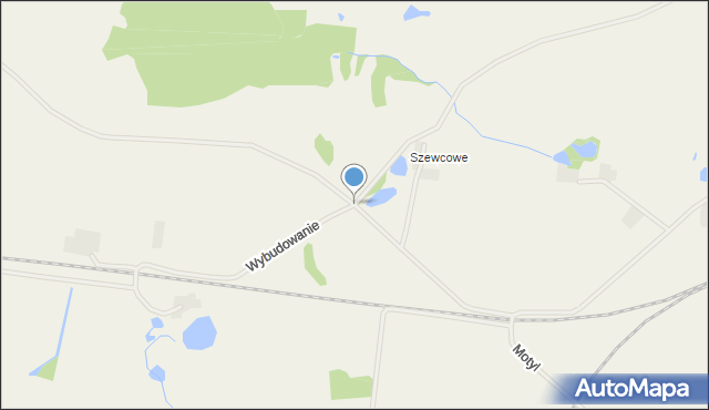 Pruszcz gmina Gostycyn, Wybudowanie, mapa Pruszcz gmina Gostycyn