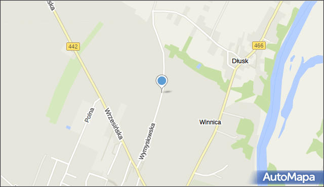 Pyzdry, Wymysłowska, mapa Pyzdry