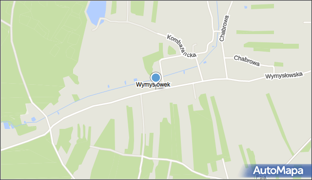 Radomsko, Wymysłowska, mapa Radomsko