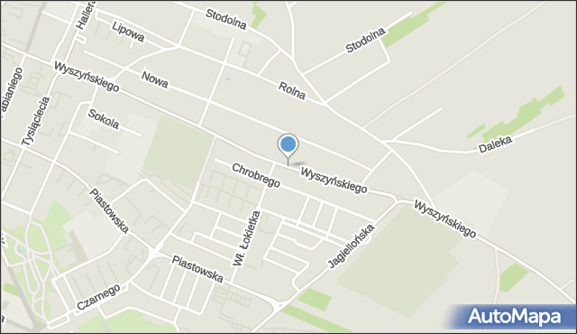 Radomsko, Wyszyńskiego Stefana, ks. prym. kard., mapa Radomsko