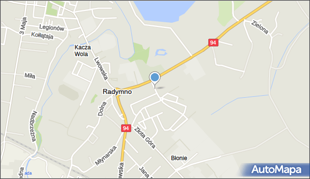 Radymno, Wyszyńskiego Stefana, ks. kard., mapa Radymno