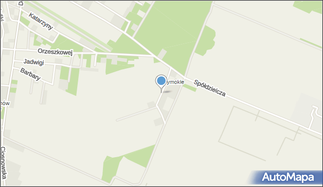 Rosanów, Wymokłe, mapa Rosanów