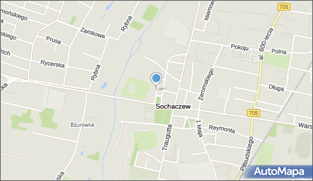 Sochaczew, Wyszyńskiego Stefana, ks. kard., mapa Sochaczew