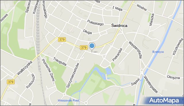 Świdnica, Wyspiańskiego Stanisława, mapa Świdnicy