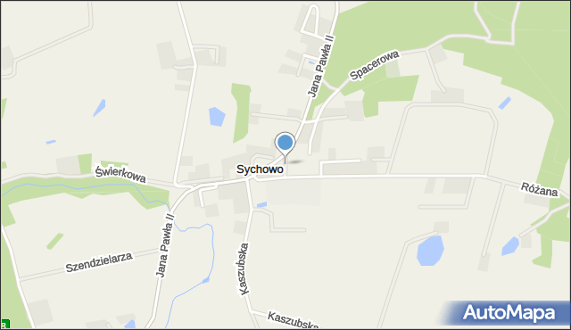 Sychowo, Wyszyńskiego Stefana, ks. kard., mapa Sychowo