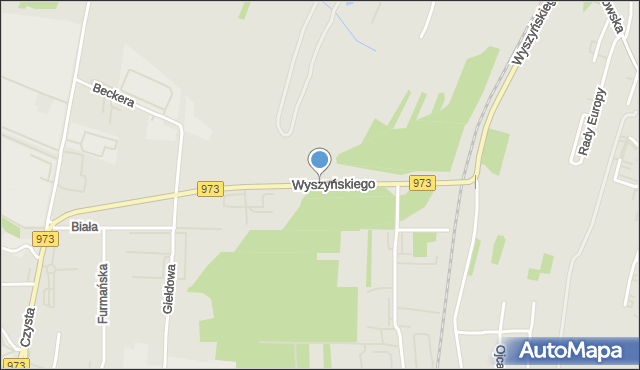Tarnów, Wyszyńskiego Stefana, ks. prym. kard., mapa Tarnów