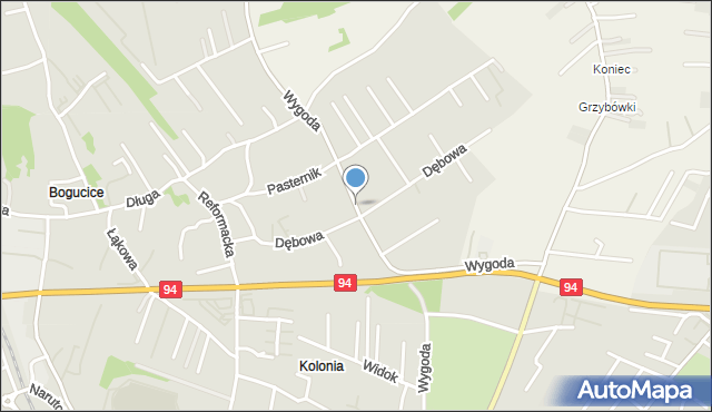 Wieliczka, Wygoda, mapa Wieliczka