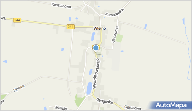 Wtelno, Wyczółkowskiego Leona, mapa Wtelno