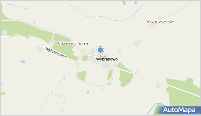 Wybranowo gmina Janowiec Wielkopolski, Wybranowo, mapa Wybranowo gmina Janowiec Wielkopolski