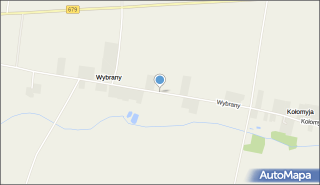 Wybrany, Wybrany, mapa Wybrany