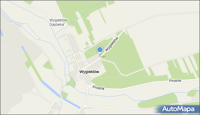 Wygiełdów, Wygiełdów, mapa Wygiełdów