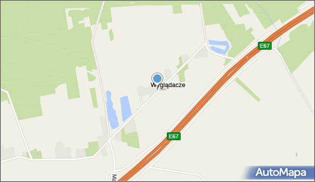 Wyglądacze, Wyglądacze, mapa Wyglądacze