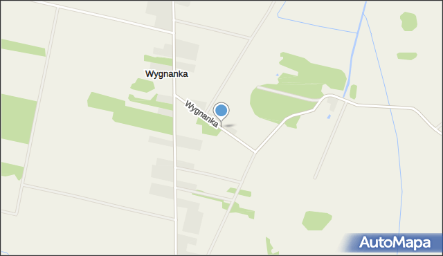 Wygnanka gmina Kąkolewnica, Wygnanka, mapa Wygnanka gmina Kąkolewnica