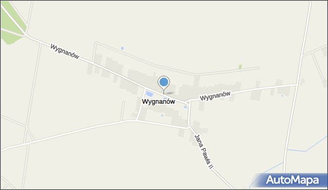 Wygnanów gmina Sławno, Wygnanów, mapa Wygnanów gmina Sławno