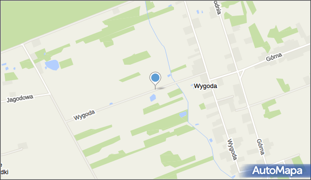 Wygoda gmina Brójce, Wygoda, mapa Wygoda gmina Brójce