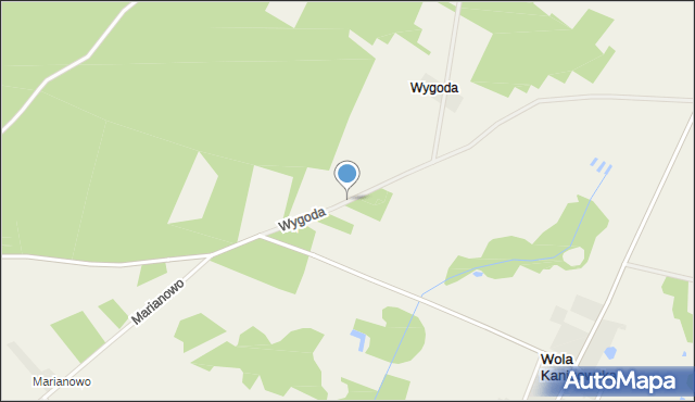 Wygoda gmina Strzegowo, Wygoda, mapa Wygoda gmina Strzegowo