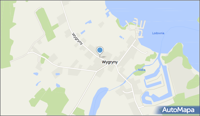 Wygryny, Wygryny, mapa Wygryny