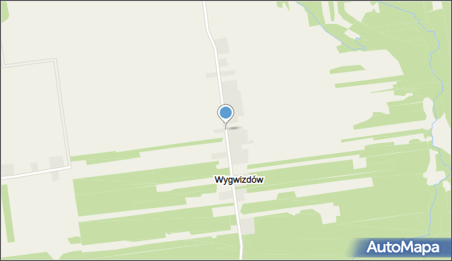 Wygwizdów gmina Przedbórz, Wygwizdów, mapa Wygwizdów gmina Przedbórz