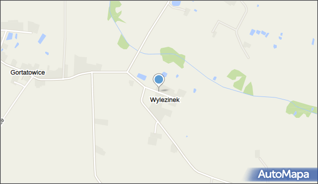 Wylezinek, Wylezinek, mapa Wylezinek