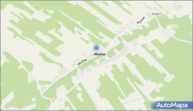 Wylów, Wylów, mapa Wylów