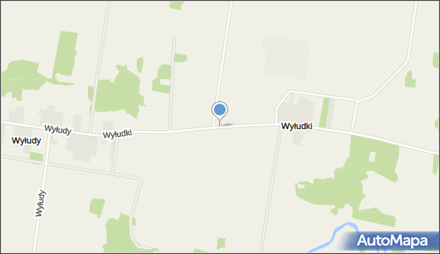 Wyłudki gmina Korycin, Wyłudki, mapa Wyłudki gmina Korycin