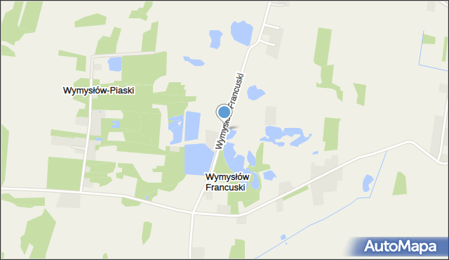 Wymysłów Francuski, Wymysłów Francuski, mapa Wymysłów Francuski