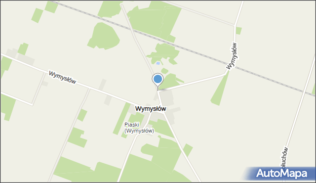 Wymysłów gmina Kije, Wymysłów, mapa Wymysłów gmina Kije