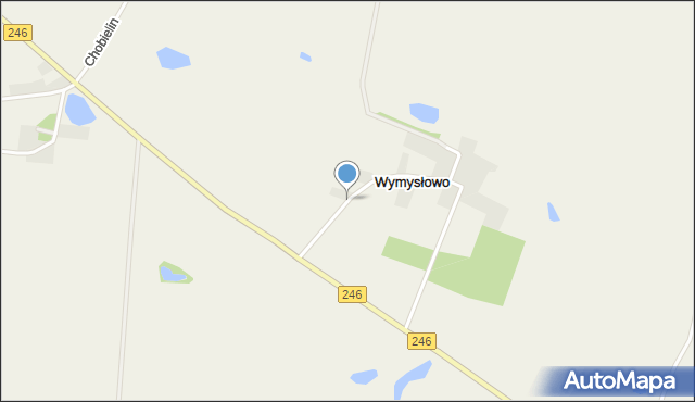 Wymysłowo gmina Szubin, Wymysłowo, mapa Wymysłowo gmina Szubin