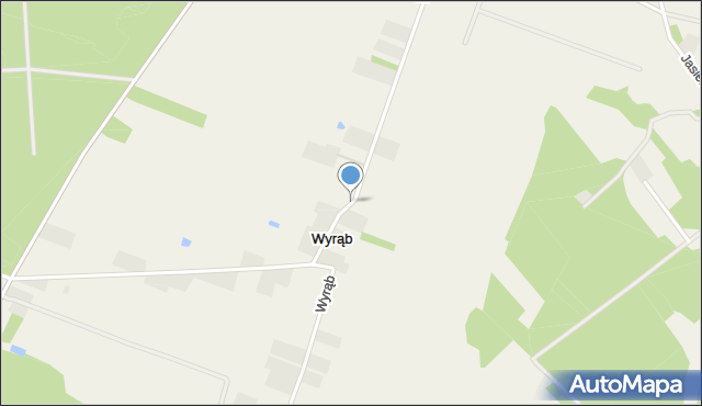 Wyrąb gmina Sokołów Podlaski, Wyrąb, mapa Wyrąb gmina Sokołów Podlaski