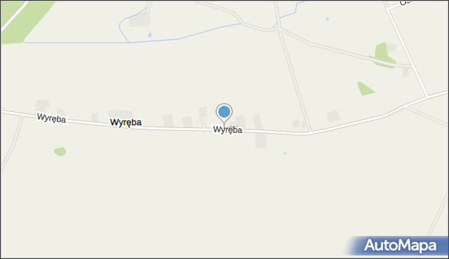 Wyręba gmina Łabiszyn, Wyręba, mapa Wyręba gmina Łabiszyn