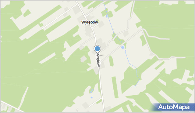 Wyrębów gmina Radoszyce, Wyrębów, mapa Wyrębów gmina Radoszyce