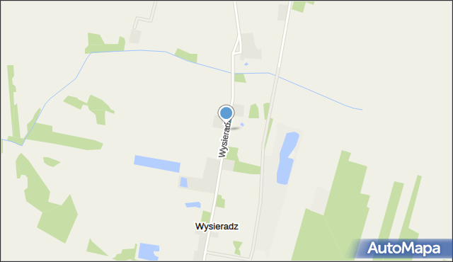 Wysieradz, Wysieradz, mapa Wysieradz