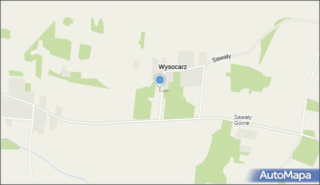 Wysocarz, Wysocarz, mapa Wysocarz