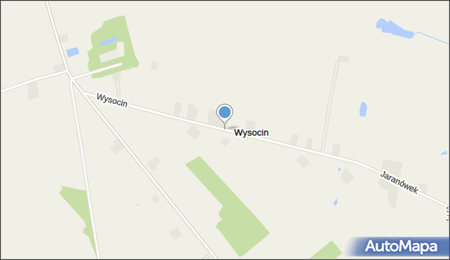 Wysocin gmina Bądkowo, Wysocin, mapa Wysocin gmina Bądkowo