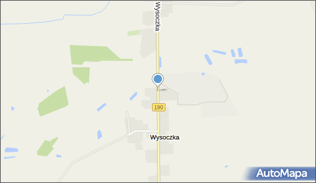 Wysoczka gmina Wysoka, Wysoczka, mapa Wysoczka gmina Wysoka