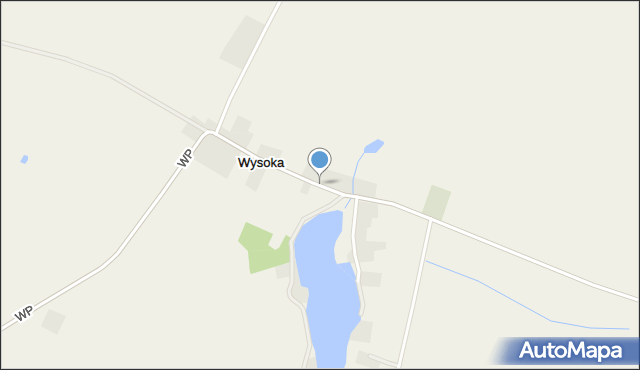 Wysoka gmina Boleszkowice, Wysoka, mapa Wysoka gmina Boleszkowice