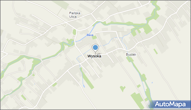 Wysoka gmina Łańcut, Wysoka, mapa Wysoka gmina Łańcut