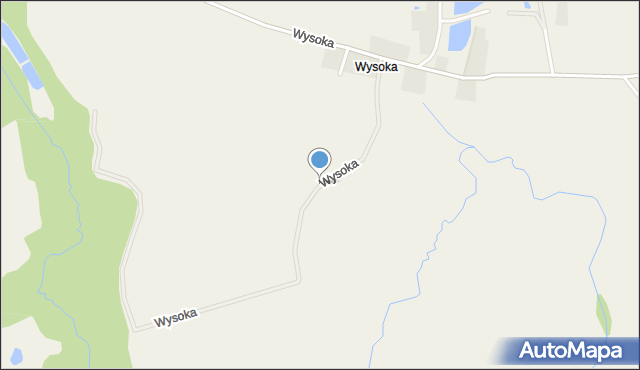 Wysoka gmina Rychliki, Wysoka, mapa Wysoka gmina Rychliki