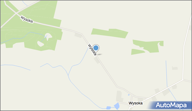 Wysoka gmina Skoki, Wysoka, mapa Wysoka gmina Skoki