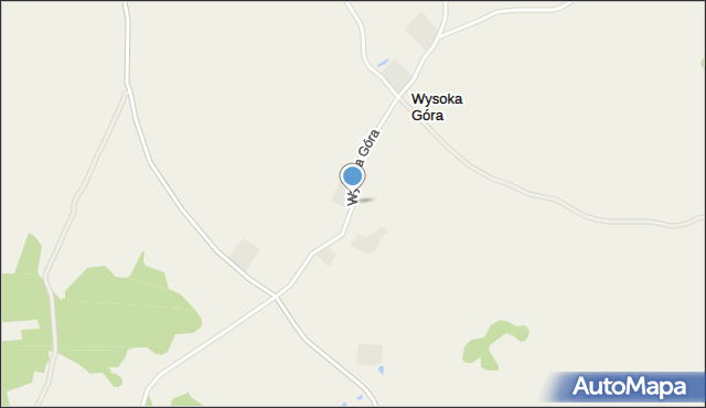 Wysoka Góra gmina Krasnopol, Wysoka Góra, mapa Wysoka Góra gmina Krasnopol