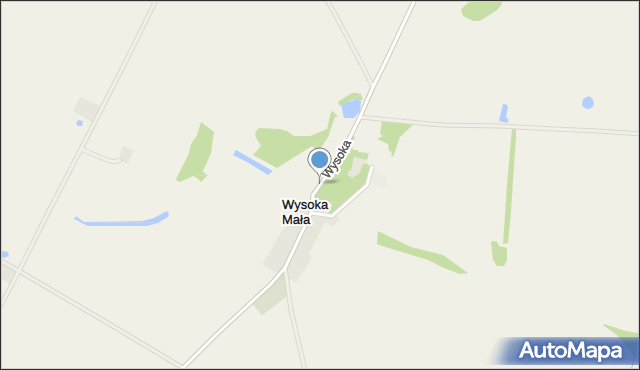 Wysoka Mała gmina Wysoka, Wysoka Mała, mapa Wysoka Mała gmina Wysoka