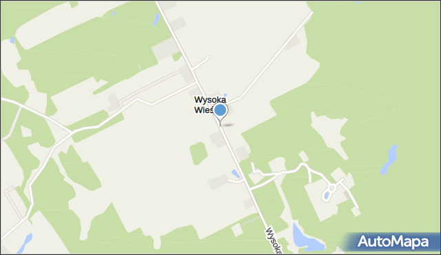 Wysoka Wieś, Wysoka Wieś, mapa Wysoka Wieś