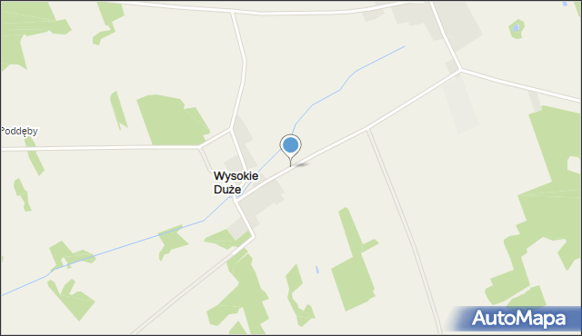 Wysokie Duże, Wysokie Duże, mapa Wysokie Duże