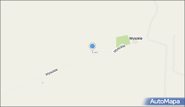 Wysokie gmina Choszczno, Wysokie, mapa Wysokie gmina Choszczno