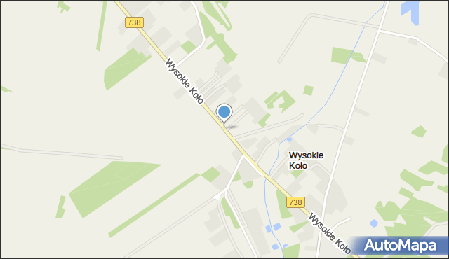 Wysokie Koło, Wysokie Koło, mapa Wysokie Koło