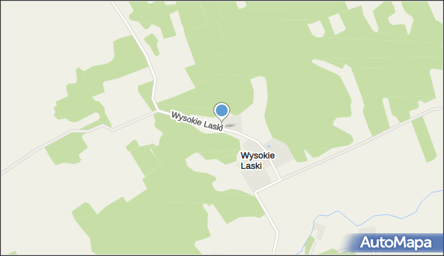 Wysokie Laski, Wysokie Laski, mapa Wysokie Laski