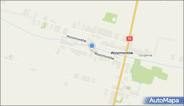 Wyszmontów, Wyszmontów, mapa Wyszmontów