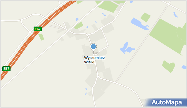 Wyszomierz Wielki, Wyszomierz Wielki, mapa Wyszomierz Wielki